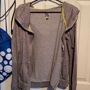 Gray knit-like sweater/jacket